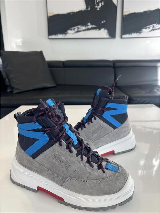 $750 Canada Goose Journey Men’s Lace Up Grey  Ankle Boots Size  7 main image 6
